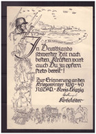 Dt- Reich (023974) Dankesblatt, Wir Fahren Gegen England, Kriegswinter 1939/ 40 Kreis Leipzig - Documenti