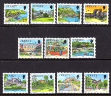 GB JERSEY - 1990 SMALL VIEW DEFINITIVES SET 11V) SG 481-491 FINE MNH ** - Jersey