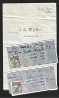 Receipts From Salisbury Hospital, Rhodesia 1959 With 2d Tax Stamps. Quittungen Vom Salisbury Hospital, Rhodesien 1959 Mi - Zimbabwe (1980-...)