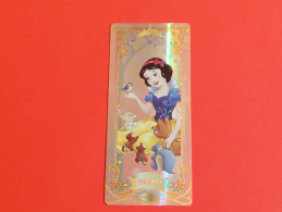 1 Trading Card Officielle 56 X 128 Mm Neuve Sortie Des Booster Carte Disney Princesse Ssr N° 5 Blanche Neige - Disney