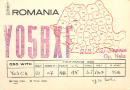 QSL Card ROMANIA Radio Amateur Station YO5BXF 1986 Nelu - Radio Amateur