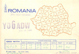 QSL Card ROMANIA Radio Amateur Station YO6ADW 1983 Mohacsek Iosif - Radio Amatoriale