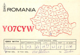 QSL Card ROMANIA Radio Amateur Station YO7CYW 1985 Tudor - Radio Amatoriale