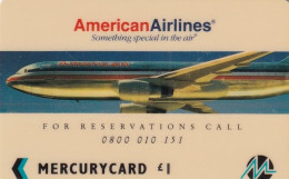 UK - American Airlines(MER228), CN : 20MERB(WB), Tirage %10709, Used - [ 4] Mercury Communications & Paytelco