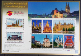 Japan 2011, 150 Years Friendship With Germany, MNH Sheetlet - Unused Stamps