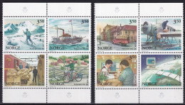 MiNr. 1218 - 1225 Norwegen       1996, 20. Sept. 350 Jahre Norwegische Post (II). - Postfrisch/**/MNH - Ongebruikt