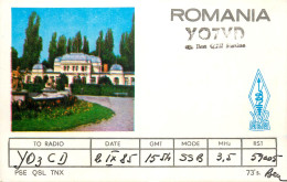 QSL Card ROMANIA Radio Amateur Station YO7VD 1985 Beu - Radio Amateur