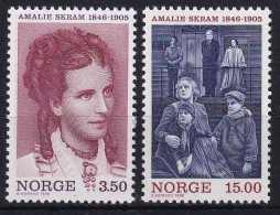 MiNr. 1226 - 1227 Norwegen       1996, 21. Nov. 150. Geburtstag Von Amalie Skram - Postfrisch/**/MNH - Ongebruikt