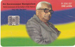 MAURITIUS ISL. - Sir Seewoosagur Ramgoolam, Tirage 30000, 09/00, Used - Mauritius