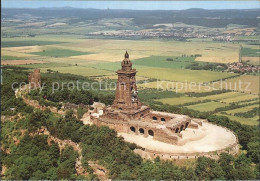 72248104 Kyffhaeuserdenkmal Fliegeraufnahme Mit Goldene Aue Bad Frankenhausen - Bad Frankenhausen