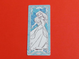 1 Trading Card Officielle 56 X 128 Mm Neuve Sortie Des Booster Carte Disney Princesse R N° 40 Ariel La Petite Sirene - Disney