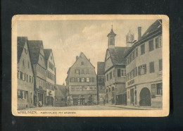 "WAIBLINGEN" 1917, AK "Marktplatz Mit Brunnen" (B0086) - Waiblingen