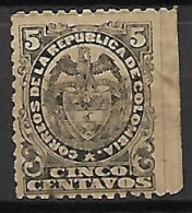 COLOMBIE   -  1892 .  Y&T N° 102 Oblitéré. - Colombia