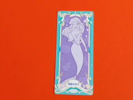 1 Trading Card Officielle 56 X 128 Mm Neuve Sortie Des Booster Carte Disney Princesse R N° 65 Ariel Petite Sirene - Disney