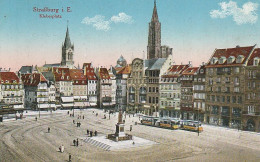 AK Straßburg - Kleberplatz - 1918 (68223) - Elsass