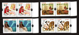 2024 -Tunisie - Métiers De L'artisanat Tunisien - Broderie - Gravure Sur Metaux Et Sur Métaux- Paire - Série 4v.MNH** - Otros & Sin Clasificación