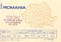 QSL Card ROMANIA Radio Amateur Station YO9DHZ Porojan George - Radio Amateur
