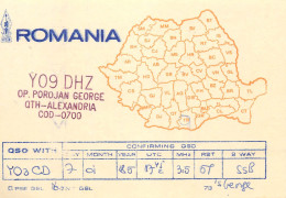 QSL Card ROMANIA Radio Amateur Station YO9DHZ Porojan George - Radio Amatoriale