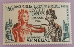 SENEGAL YT PA 41 NEUF**MNH "CONGRES DE LA FEDERATION MONDIALE DES VILLES JUMELEES A DAKAR" ANNÉE 1964 - Senegal (1960-...)