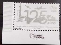 Mexico 2019, 125 Years Ministry For Telecommunication, MNH Single Stamp - Mexico