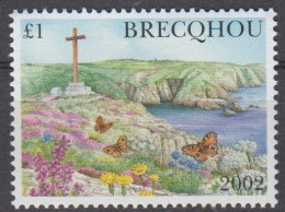 Brecqhou (Guernsey) 2002 £1 Fauna & Flora Unmounted Mint - Guernsey