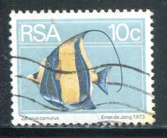 AFRIQUE DU SUD- Y&T N°367- Oblitéré (poisson) - Used Stamps