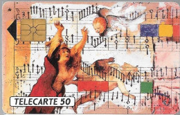 CARTE²°-PUBLIC-F181.686-50U-GEM-09/91-MUSIQUE BAROQUE-V°Série N°B1814A-4N°Gras1814-Utilisé-TBE/RARE - 1991