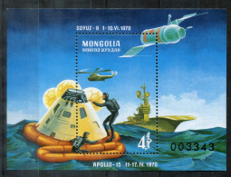 MONGOLEI Block 23, Bl.23 Mnh - Weltraum, Space, Espace, Soyuz 9, Apollo 13 - MONGOLIA / MONGOLIE - Mongolei