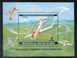 MONGOLEI Block 64, Bl.64 Mnh - Kunstflug-WM Oshkosh, Aerobatics,Acrobaties Aériennes, Yak-52 - MONGOLIA / MONGOLIE - Mongolei