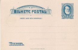 BRAZIL 1889 POSTCARD UNUSED - Postal Stationery