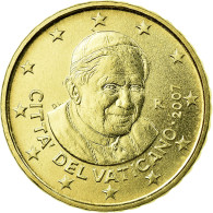Cité Du Vatican, 10 Euro Cent, 2007, BU, SPL, Laiton, KM:378 - Vaticano