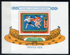 MONGOLEI Block 22, Bl.22 Mnh - Fußball-WM Mexico, Football, Calcio - MONGOLIA / MONGOLIE - Mongolei