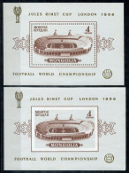 MONGOLEI Block 11 A+B, Bl.11 A+B Mnh - Fußball-WM England, Football, Calcio, Stadion, Stadium, Stade-MONGOLIA / MONGOLIE - Mongolei