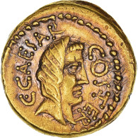 Jules César, Aureus, 46 BC, Rome, Patine Boscoreale, Or, NGC, TTB, Calicó:37b - Republiek (280 BC Tot 27 BC)