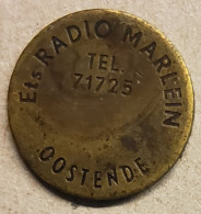 4551 Vz Ets Radio Marlein Oostende Tel. 71725 - Kz Blanco - Andere & Zonder Classificatie