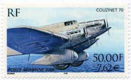 Couzinet 70 - 50,00 F - (2000) -Y & T N° PA 64 ** - 1960-.... Mint/hinged