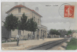 -3534 - COUILLY  ( Seine Et Marne )  La Gare  Animée !!!! - Autres & Non Classés