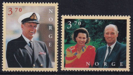 MiNr. 1244 - 1245 Norwegen 1997, 16. April. 60. Geburtstag Von König Harald V. Und Königin Sonja - Postfrisch/**/MNH - Unused Stamps