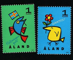 1996 Congratulations  Michel AX 107 - 108 Stamp Number AX 121 - 122  Yvert Et Tellier AX 107 - 108 Xx MNH - Ålandinseln