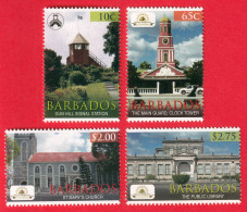 BARBADOS STAMPS, SET OF 4, HERITAGE BUILDINGS, MNH - Barbades (1966-...)