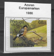 Portugal / Azoren  1986  Mi.Nr. 376 , EUROPA CEPT Natur-und Umweltschutz - Gestempelt / Fine Used / (o) - 1986