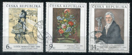 TSCHECHISCHE REPUBLIK 96-98 Canc. - Gemälde, Paintings, Peintures - CZECH REPUBLIC / RÉPUBLIQUE TCHÈQUE - Used Stamps