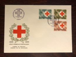 PORTUGAL FDC COVER 1965 YEAR RED CROSS HEALTH MEDICINE STAMPS - FDC