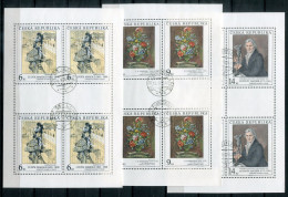 TSCHECHISCHE REPUBLIK 96-98 KB (3) Canc. - Gemälde, Paintings, Peintures - CZECH REPUBLIC / RÉPUBLIQUE TCHÈQUE - Used Stamps