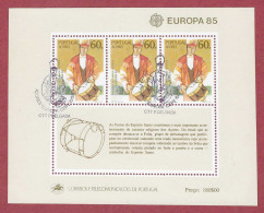 Portugal / Azoren  1985  Mi.Nr. Block 6 (373) , EUROPA CEPT  Europäisches Jahr Der Musik - Gestempelt / Fine Used (o) - 1985