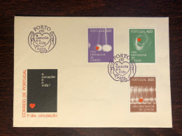 PORTUGAL FDC COVER 1972 YEAR CARDIOLOGY HEART HEALTH MEDICINE STAMPS - FDC