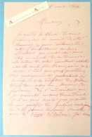 ● L.A.S 1864 Louis COMBES Politique Journaliste Historien - Charavay - Vierges De VERDUN - VANVES - Lettre Autographe - Politicians  & Military