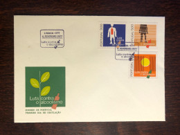 PORTUGAL FDC COVER 1977 YEAR ALCOHOLISM HEALTH MEDICINE STAMPS - FDC