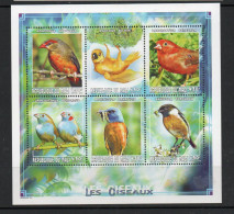 BIRDS - MALI -  1999 - SMALL BIRDS SHEETLET OF 6   MINT NEVER HINGED, - Palomas, Tórtolas
