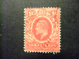 51 SOMALILAND 1909 REY EDOUARD VII YVERT 42 FU / SG 59 FU - Somalilandia (Protectorado ...-1959)